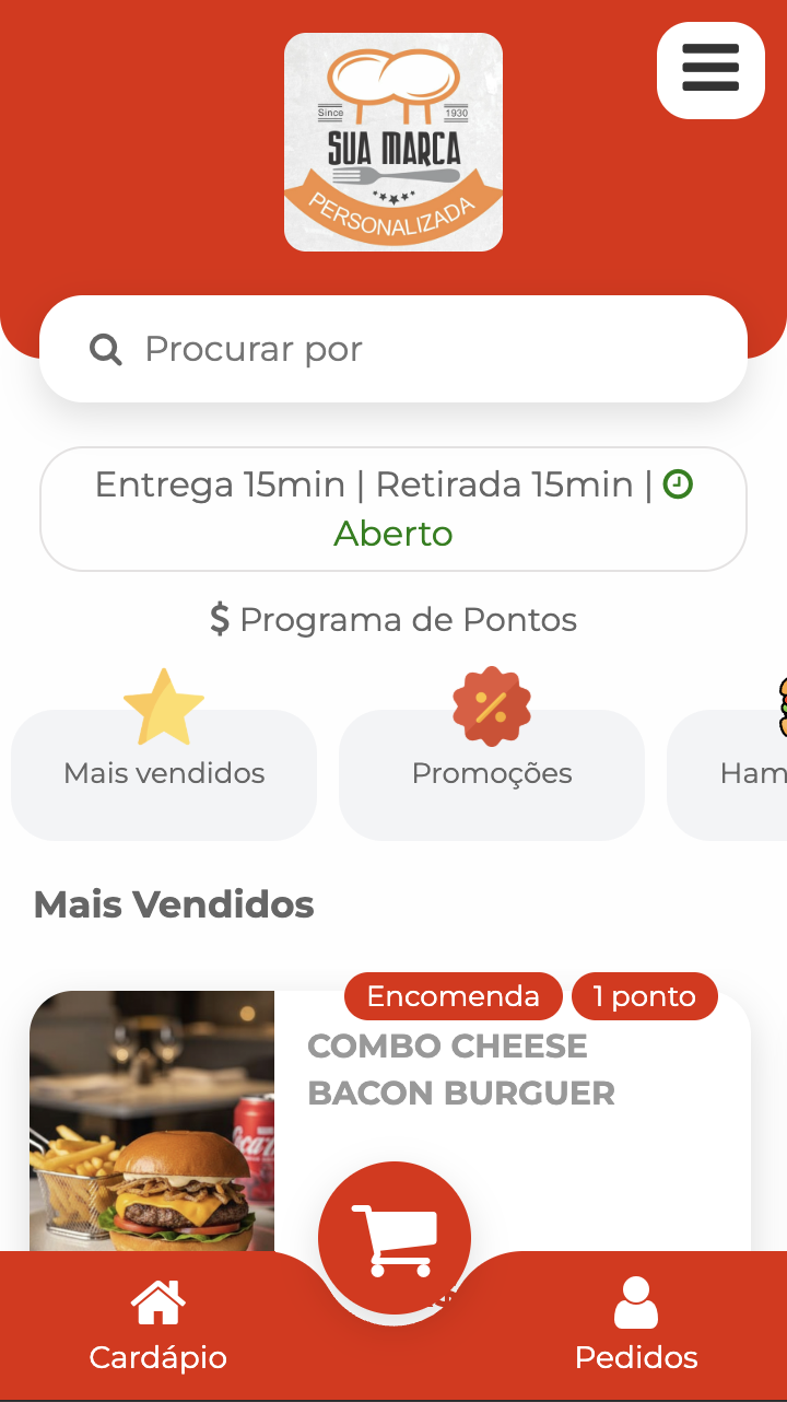 Cardápio Digital Mobile